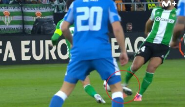 una dura patada de Amrabat, que también se lesionó