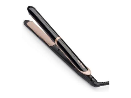BaByliss Plancha de Pelo Super Smooth - Tecnología iónica anti frizz, Alfombrilla térmica, Placas de cerámica para peinados ultrasuaves, Calentamiento rápido, 6 ajustes de 140°C a 235°C , ST393E