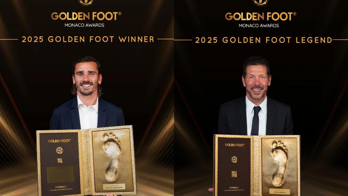 Griezmann y Simeone ganan el 'Golden foot'