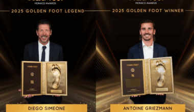 Un premio para Simeone y Griezmann por la huella que han dejado en el fútbol mundial