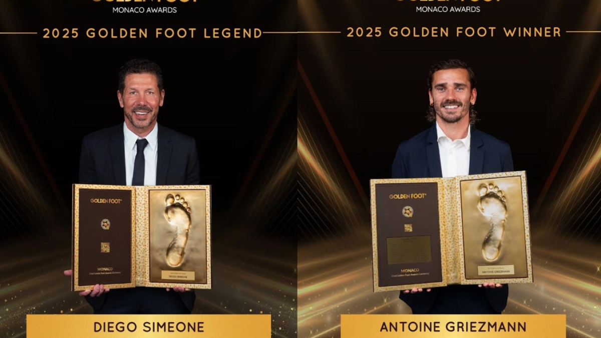 Un premio para Simeone y Griezmann por la huella que han dejado en el fútbol mundial