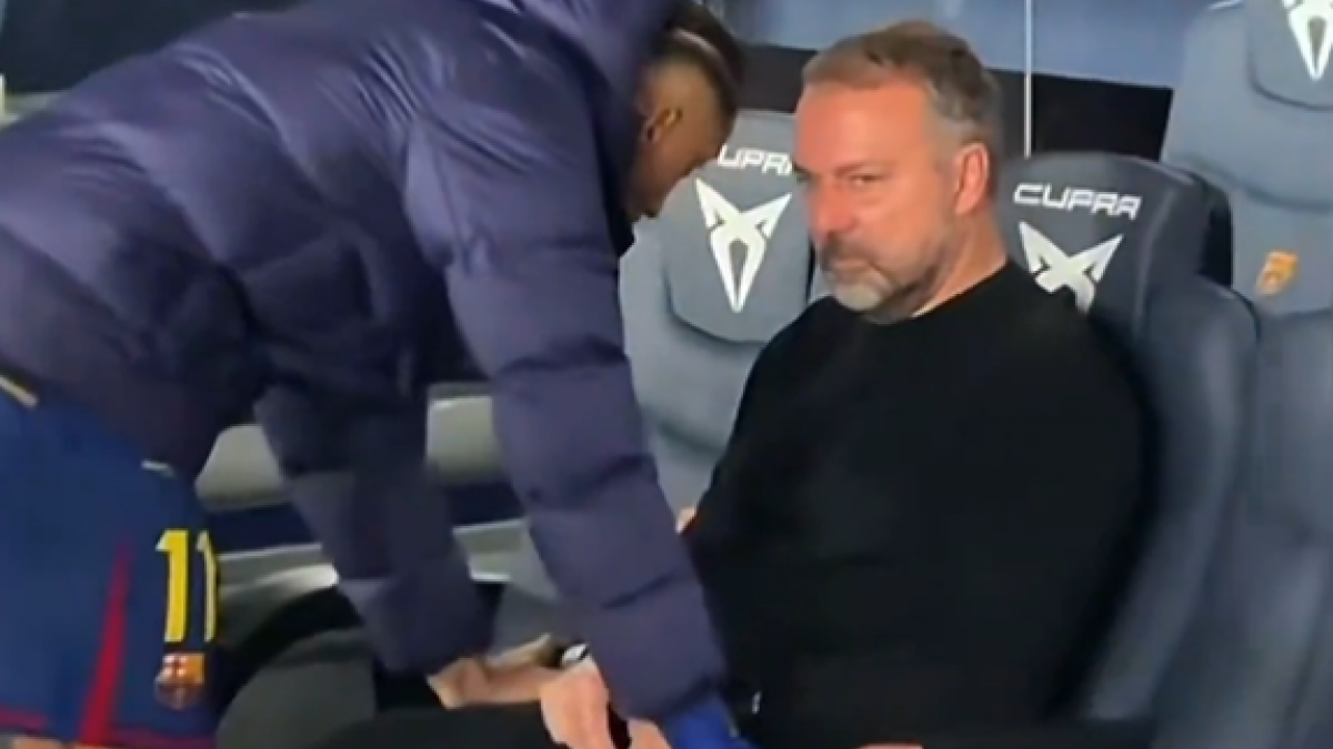 Flick y Raphinha: una charla preocupante