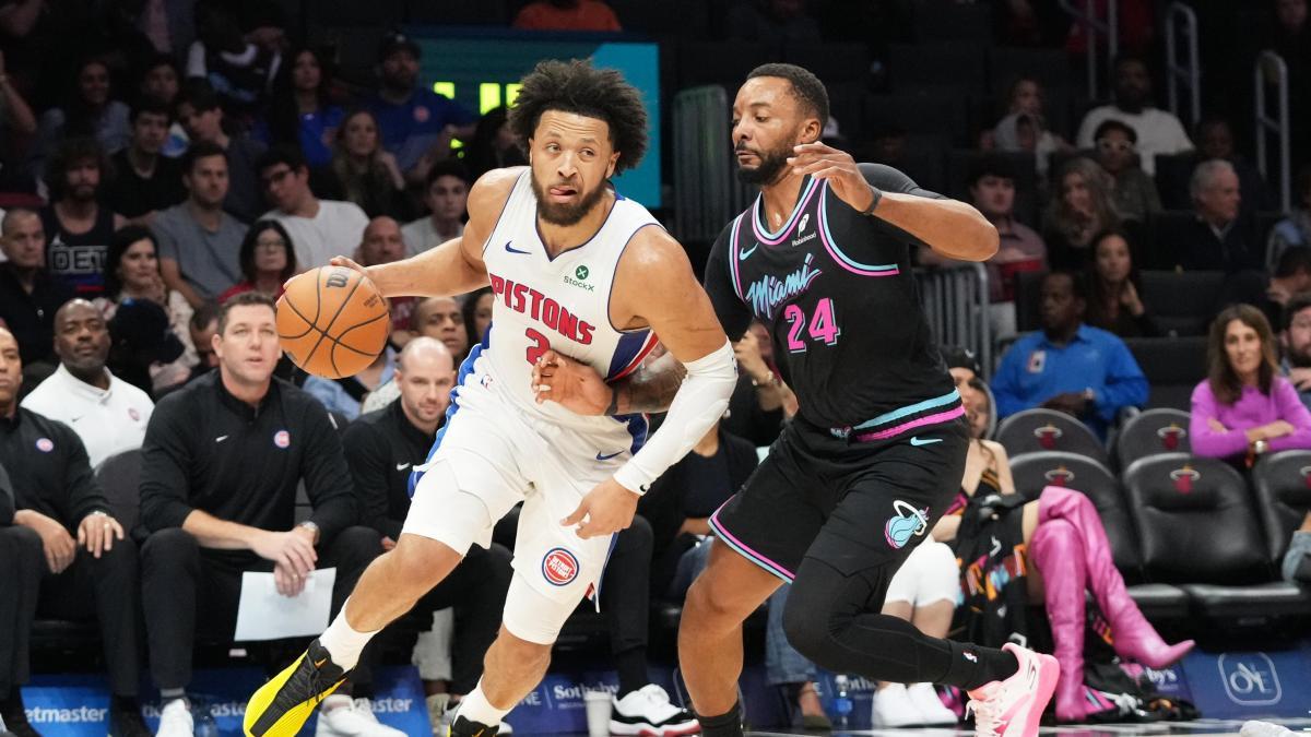 Un estelar Cade Cunningham reactiva a los Pistons ante los Heat