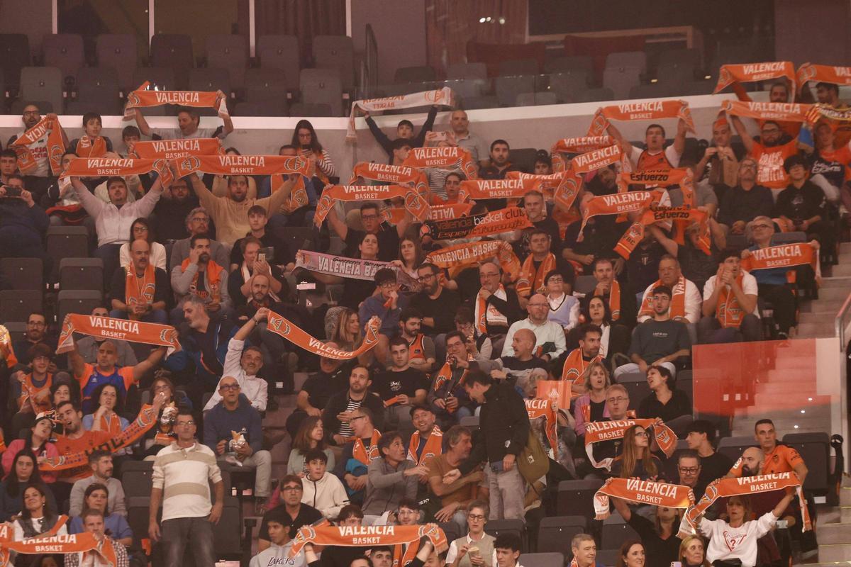 Valencia Roig Arena. Partido de baloncesto Euroliga Euroleague Valencia Basket Club vs Real Madrid . VLC SPD
