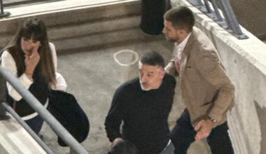 Pimienta, en el palco del Gran Canaria, junto a Luis Benitez-Inglott García, integrante de la dirección deportiva.