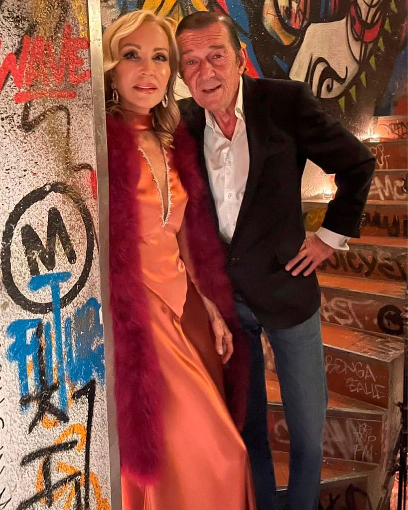 Carmen, con el inspector de Hacienda Antonio Gutiérrez Marcet, su actual pareja 