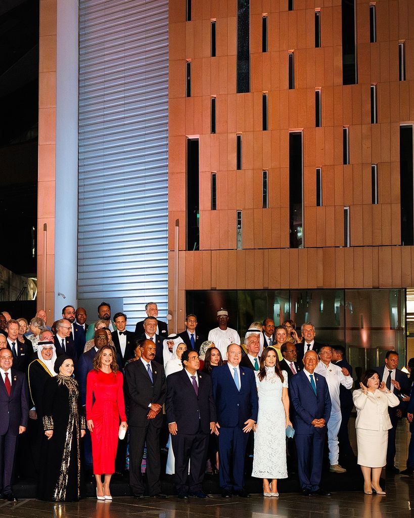 Mary de Dinamarca en la inauguración del Gran Museo Egipcio, 2025. 