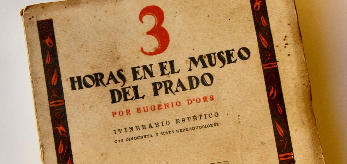 Libro 'Tres horas en el Museo del Prado'.