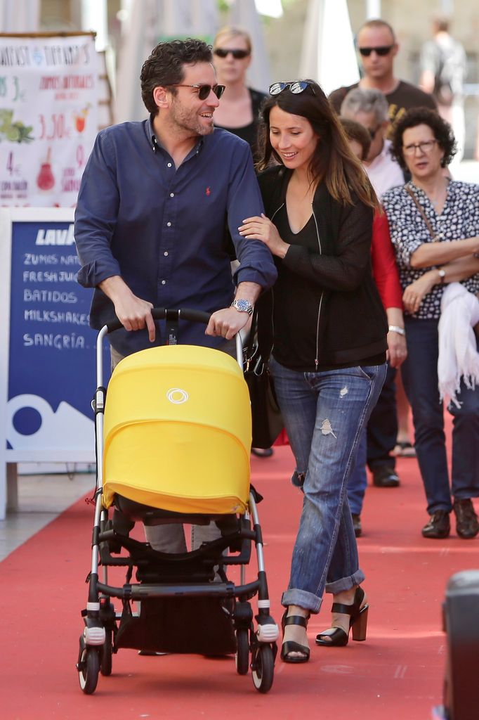 La actriz Bárbara Goenaga y Borja Sémper, en una imagen en 2016.