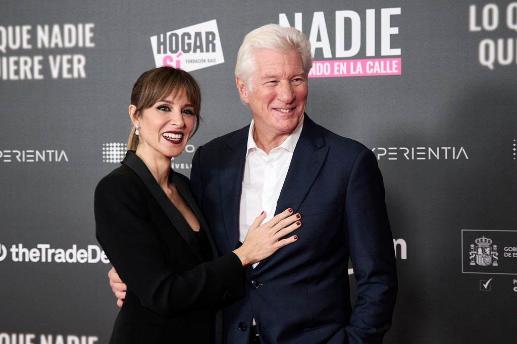 Richard Gere y Alejandra Gere en la premiere de "Lo Que Nadie Quiere Ver" en Madrid.
