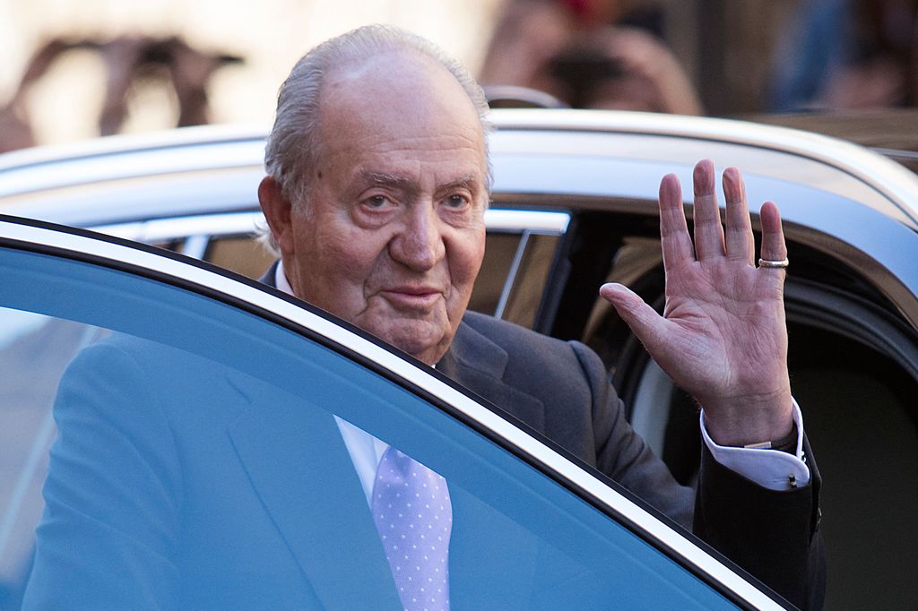 El rey Juan Carlos, en Palma de Mallorca en abril de 2018