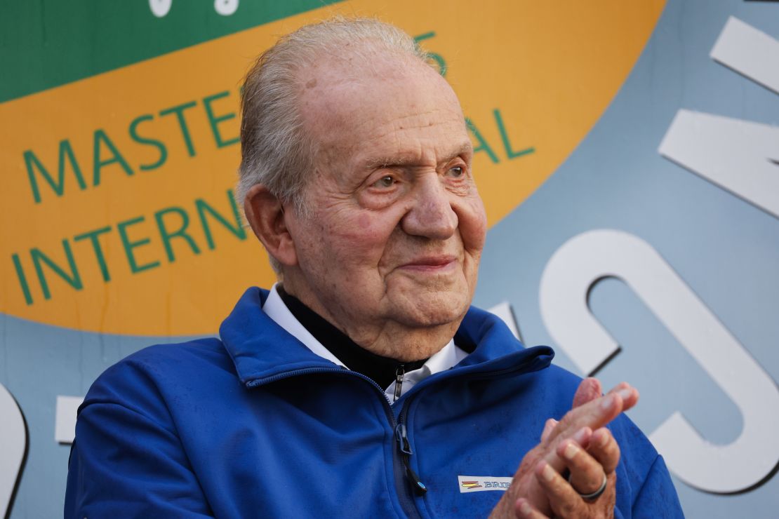 El rey emérito Juan Carlos el 14 de septiembre de 2025.