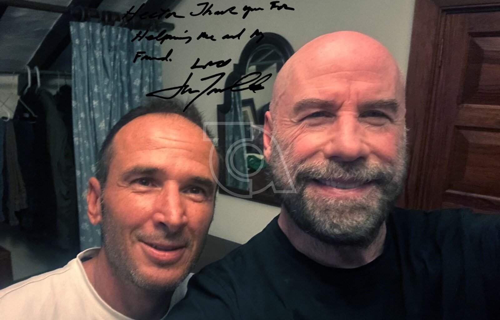 El fisio Héctor Suárez junto al actor estadounidense/TA.