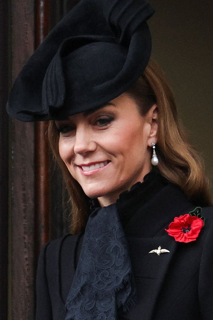 Kate Middleton, la princesa de Gales, en el Día del Recuerdo, Londres, 2025.