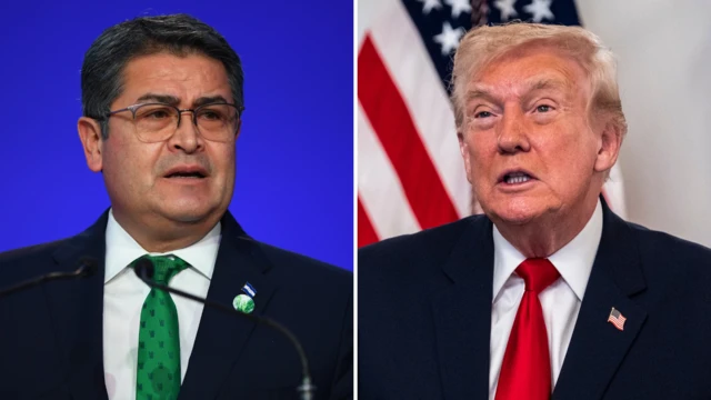 Juan Orlando Hernández y Trump