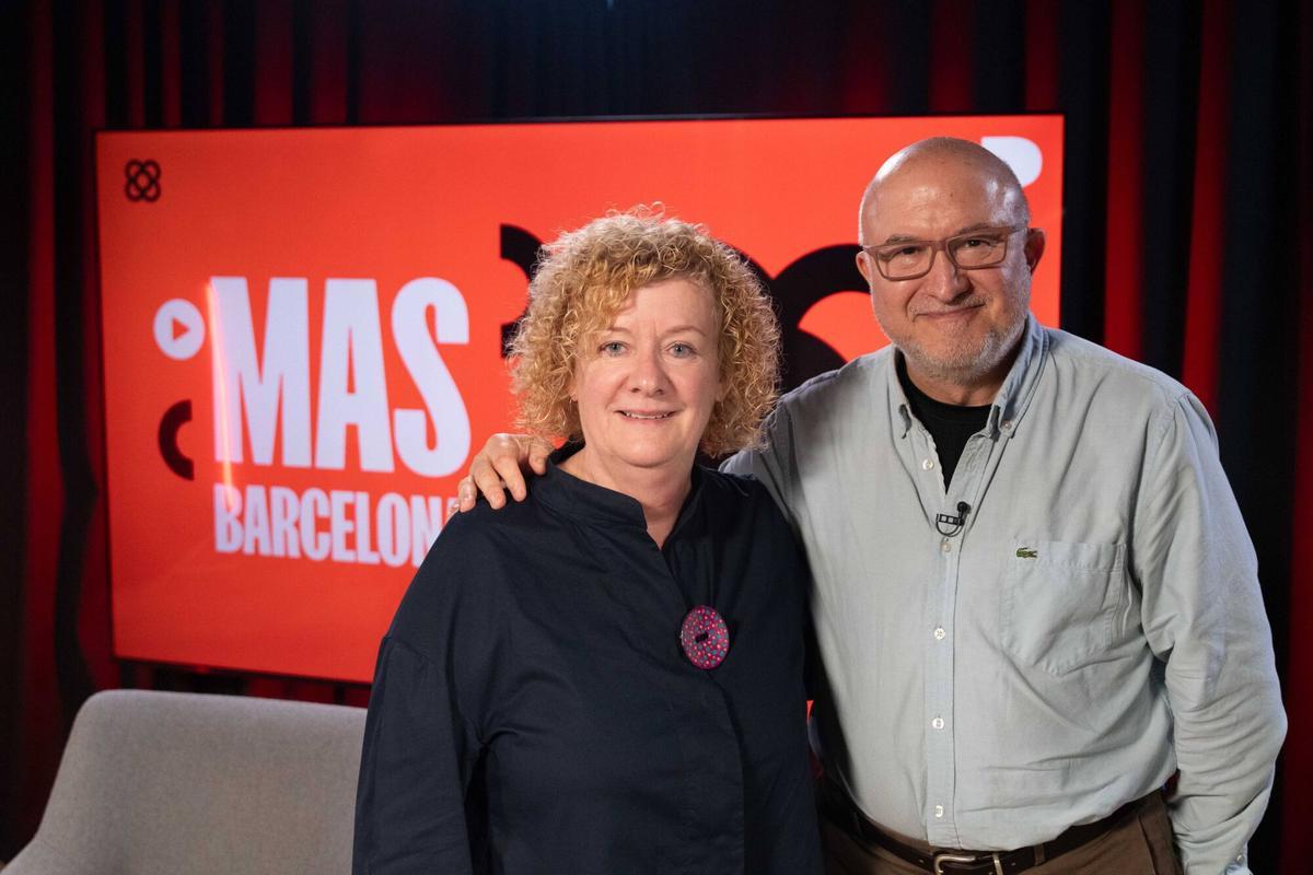 Neus Bonet, presidenta de Radio Associació de Catalunya, junto a Sergi Mas