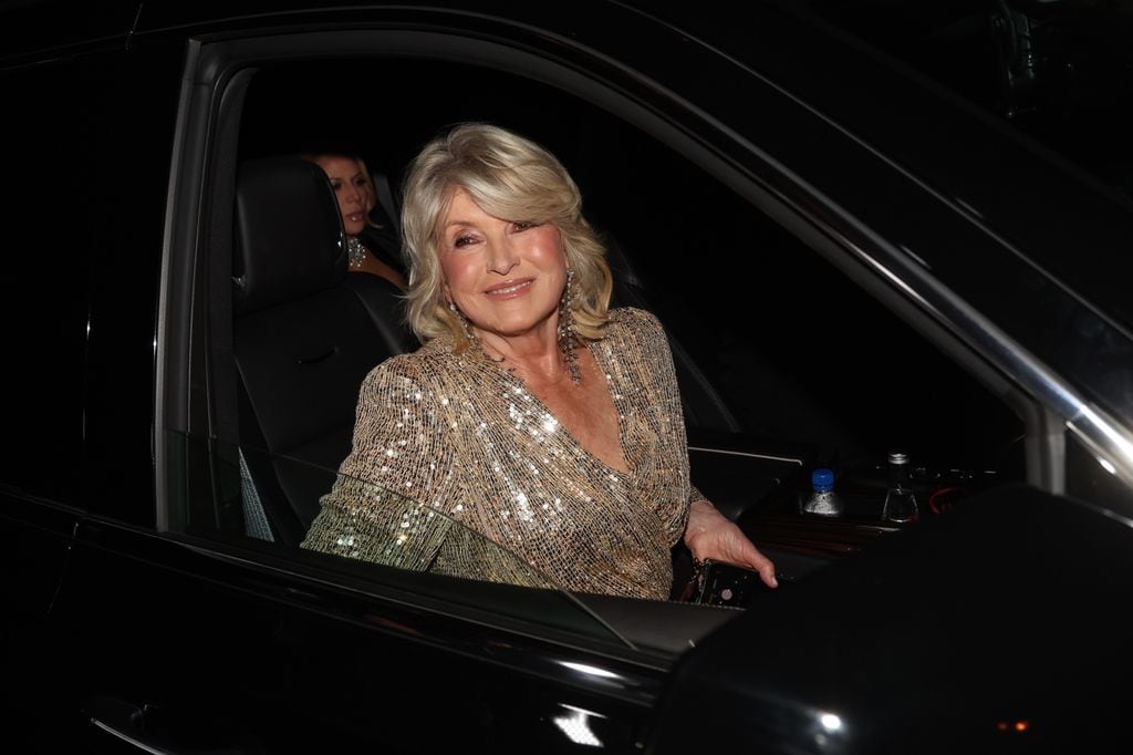 Martha Stewart llegaba así de sonriente