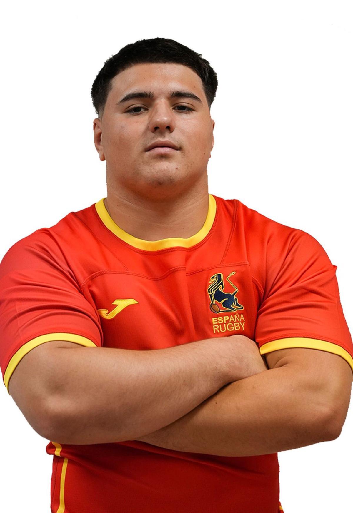 Álvaro Rueda, con el uniforme de la selección.