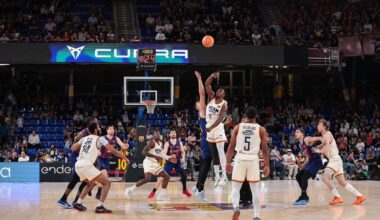 El UCAM CB Murcia asalta el Palau y derrota al Barcelona ocho años después, en imágenes