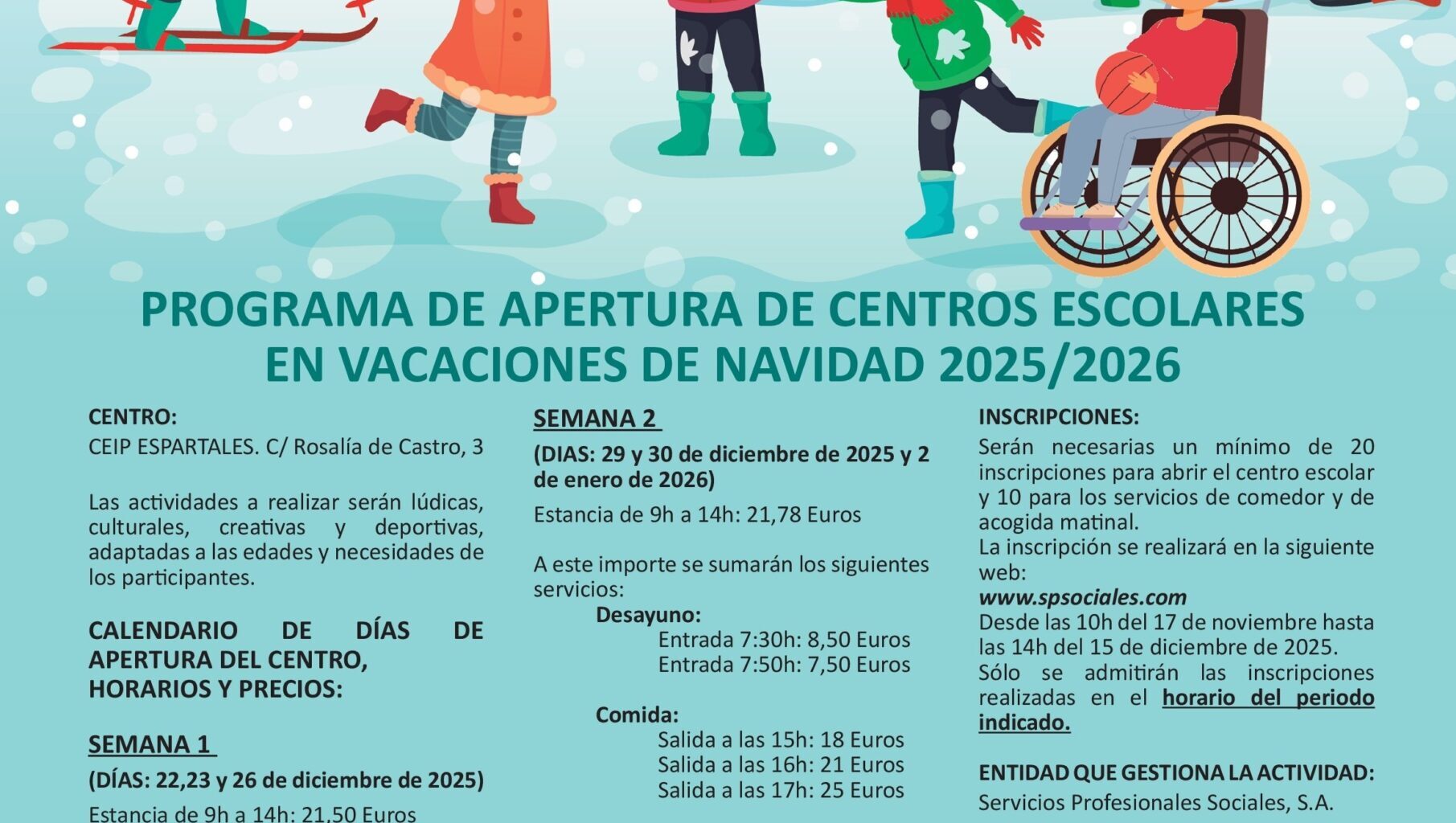 El CEIP Espartales abre para jugar durante las vacaciones de Navidad   - Ayuntamiento de Alcalá de Henares %