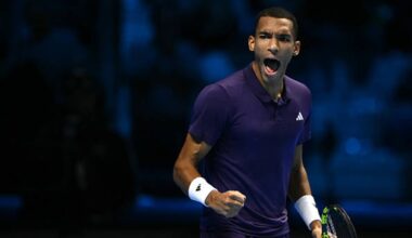 Aliassime, tras resistir ante Shelton: "Siempre creí en que podría remontar". Foto: Gettyimages