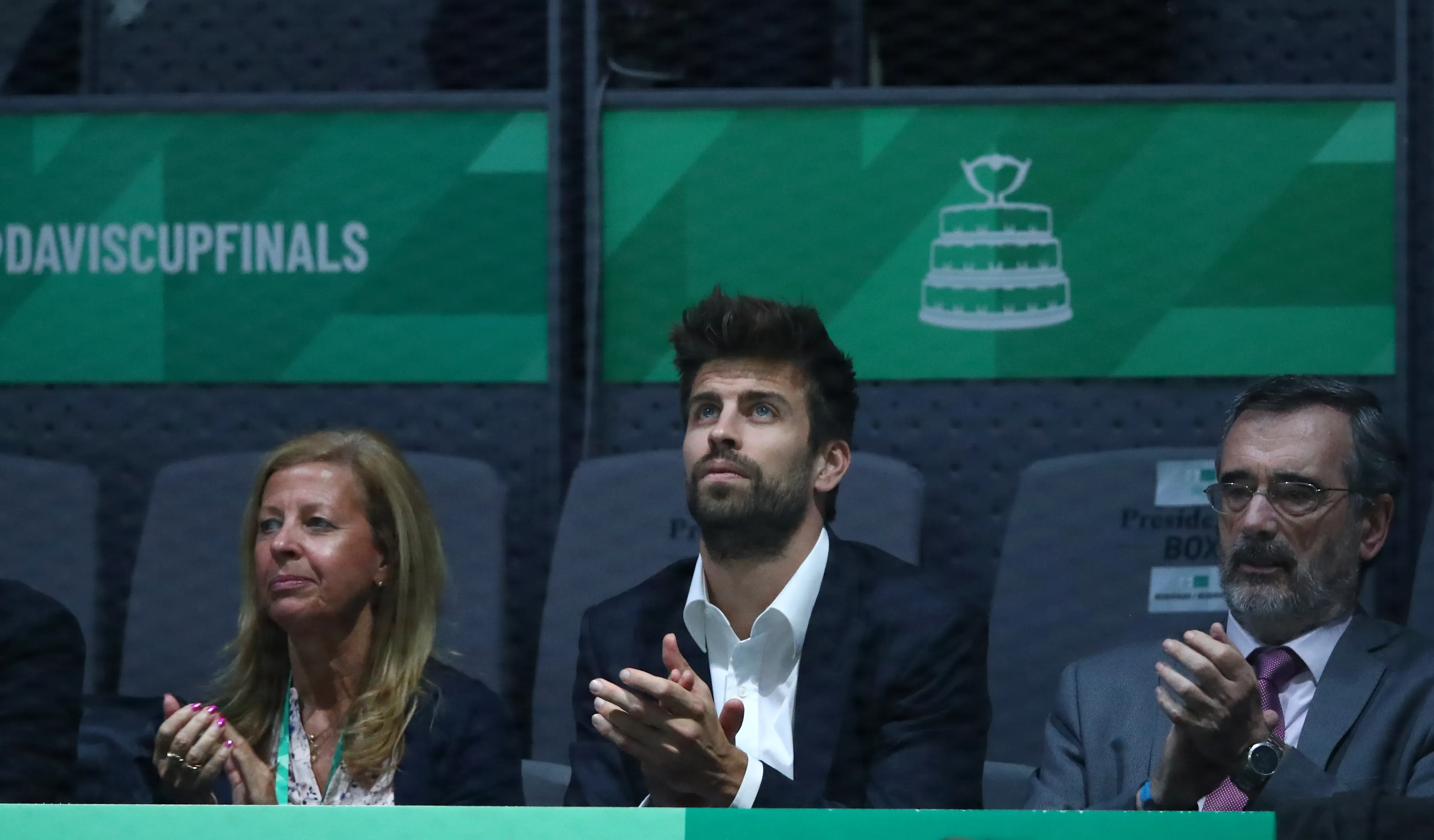 Piqué en las finales de la Davis en 2019. (Foto: Getty).