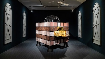 Sus piezas, ubicadas en la