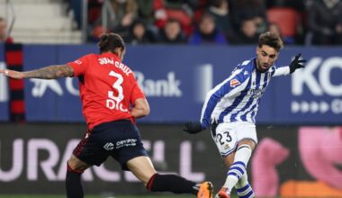 CA Osasuna 1-3 Real Sociedad: resumen, resultado y goles del partido de la jornada 13 de LaLiga | Fútbol