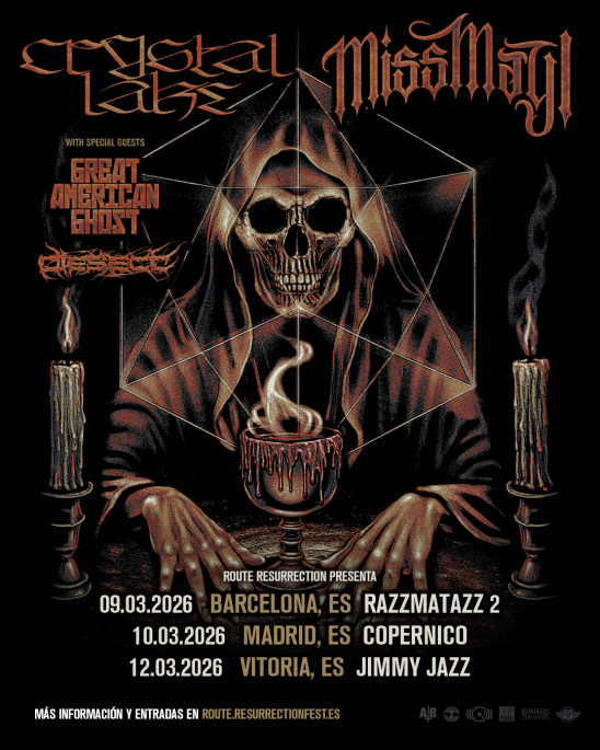 Route Resurrection 2026: Crystal Lake & Miss May I - Resurrection Fest Estrella Galicia