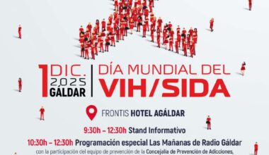 Gáldar se moviliza por el Día Mundial del VIH bajo el lema ‘Superar las interrupciones, transformar la respuesta al SIDA’
