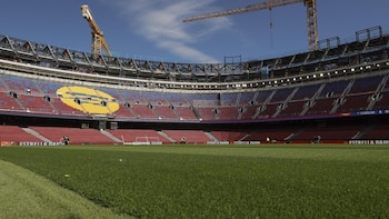 El Camp Nou en obras