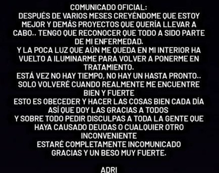 El actor Adrián Rodríguez recae en su adicción a las drogas