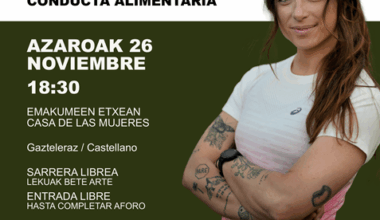 La Casa de las Mujeres de Irun acogerá una charla de la nutricionista Sandra Piñeiro