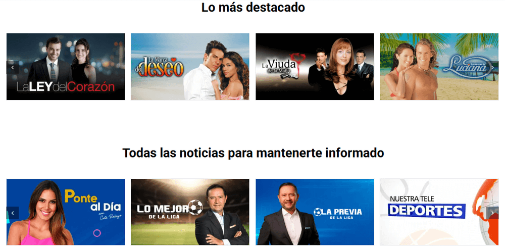 Contenidos destacados de RCN Total