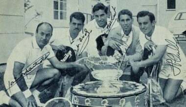 España en su primer final de Copa Davis, en 1965. Fuente: Getty