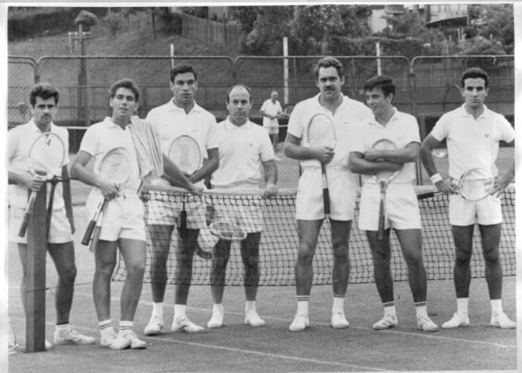 Recuerdos de la Copa Davis 1965. Fuente: Getty