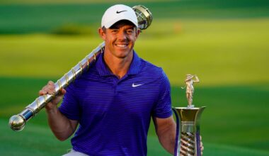 McIlroy, con los trofeos en 2024 © Golffile