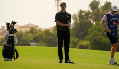 Nicolai Hojgaard esta semana en el Jumeirah Golf Estates. © Golffile