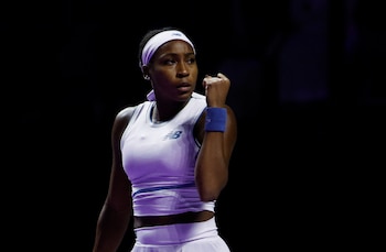 La tenista Coco Gauff durante
