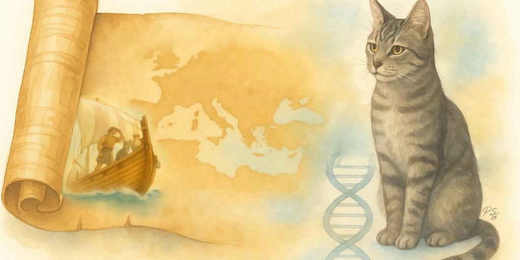 los gatos domésticos vinieron a Europa a bordo de naves romanas