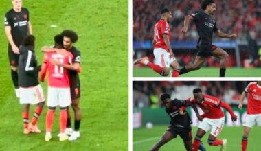 Reencuentro 'sevillista' en la Champions: Lukebakio y Badé se funden en un abrazo tras el Benfica