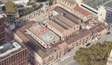 Recinte de L'Escocesa vist des de l'aire.