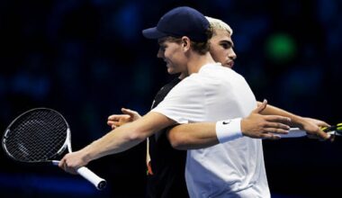 Djokovic confiesa qué siente cuando ve los Alcaraz-Sinner: "Solo lo he sentido un par de veces viendo a Federer y Nadal". Foto: Gettyimages