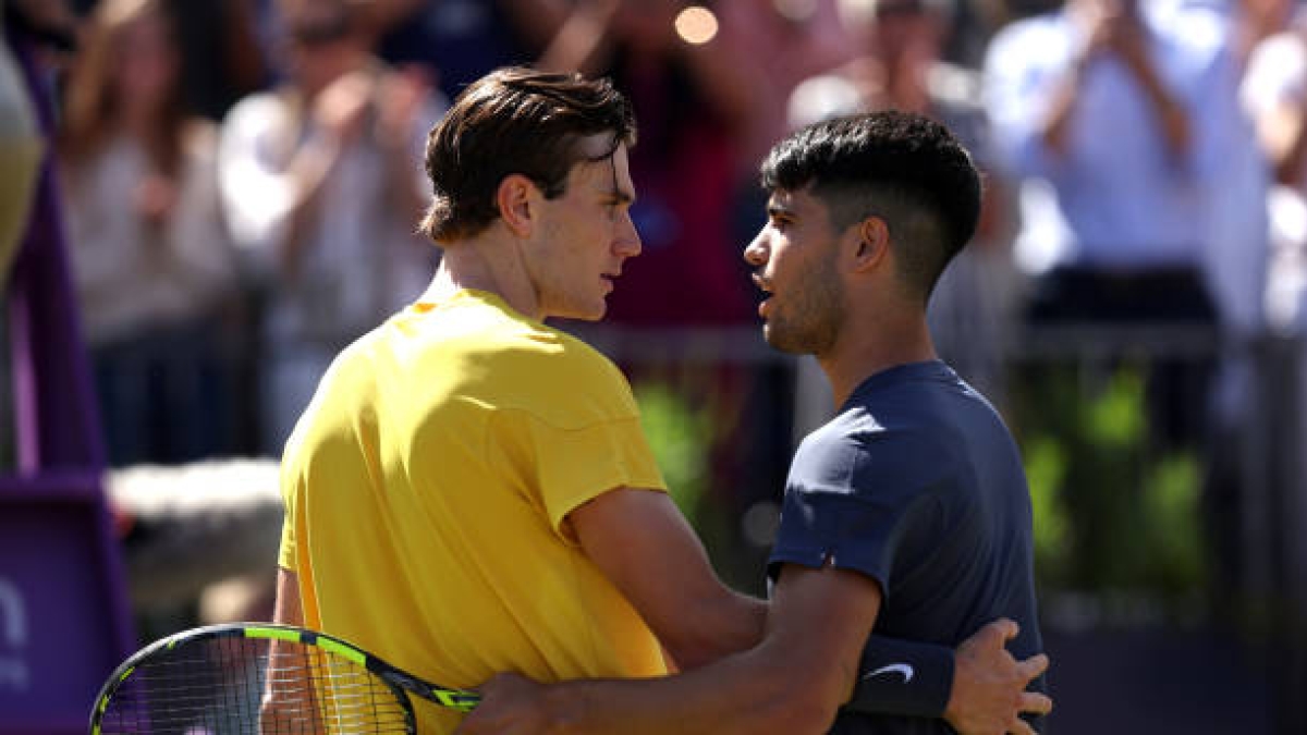 Draper, sobre Alcaraz y Sinner: "Ha sido duro verlos en pista, porque estaba esforzándome al máximo para alcanzarlos". Foto: Gettyimages
