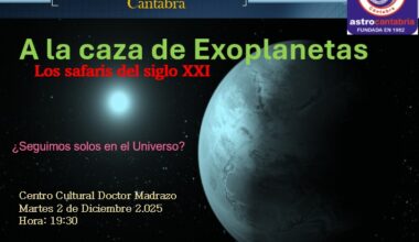 "A la caza de exoplanetas: Los safaris del siglo XXI", charla de AstroCantabria