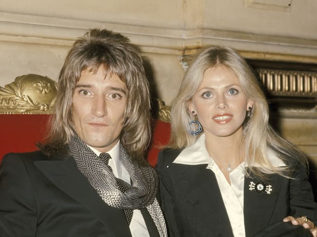 Rod Stewart y Britt Ekland