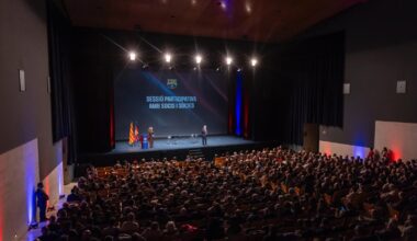El Auditorio de Sant Cugat se llena en la sesión participativa del presidente con socios y socias