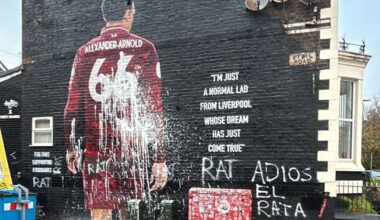 Vandalizan el mural de Trent Alexander-Arnold en Liverpool