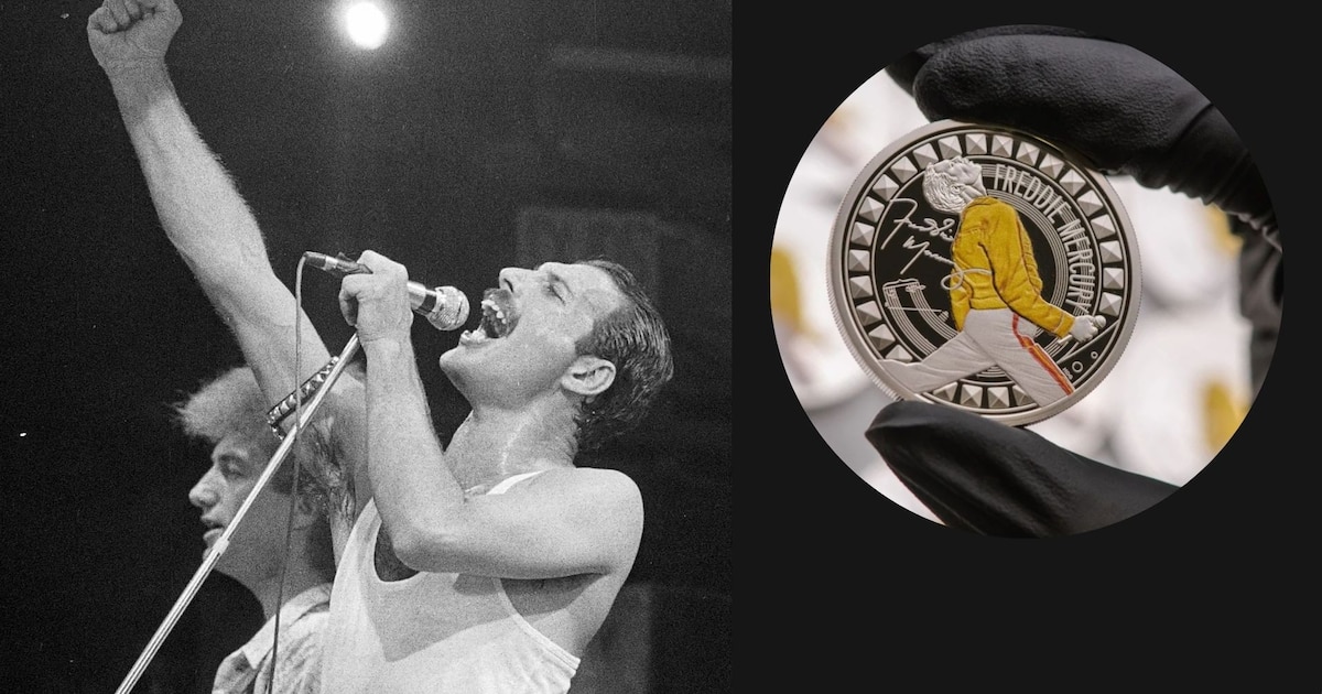 A 40 años del icónico show en Live Aid, Reino Unido lanza una impactante moneda homenaje a Freddie Mercury