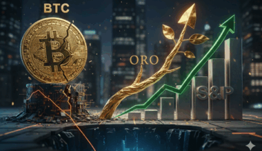 Bitcoin perdió ganancias de 2025 mientras el oro y el S&P 500 siguen arriba  Bitcoin cae en 2025 mientras oro y S&P suben